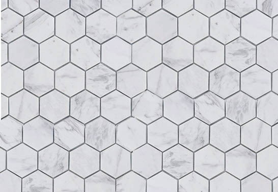 Mosaique Volakas Hexagone